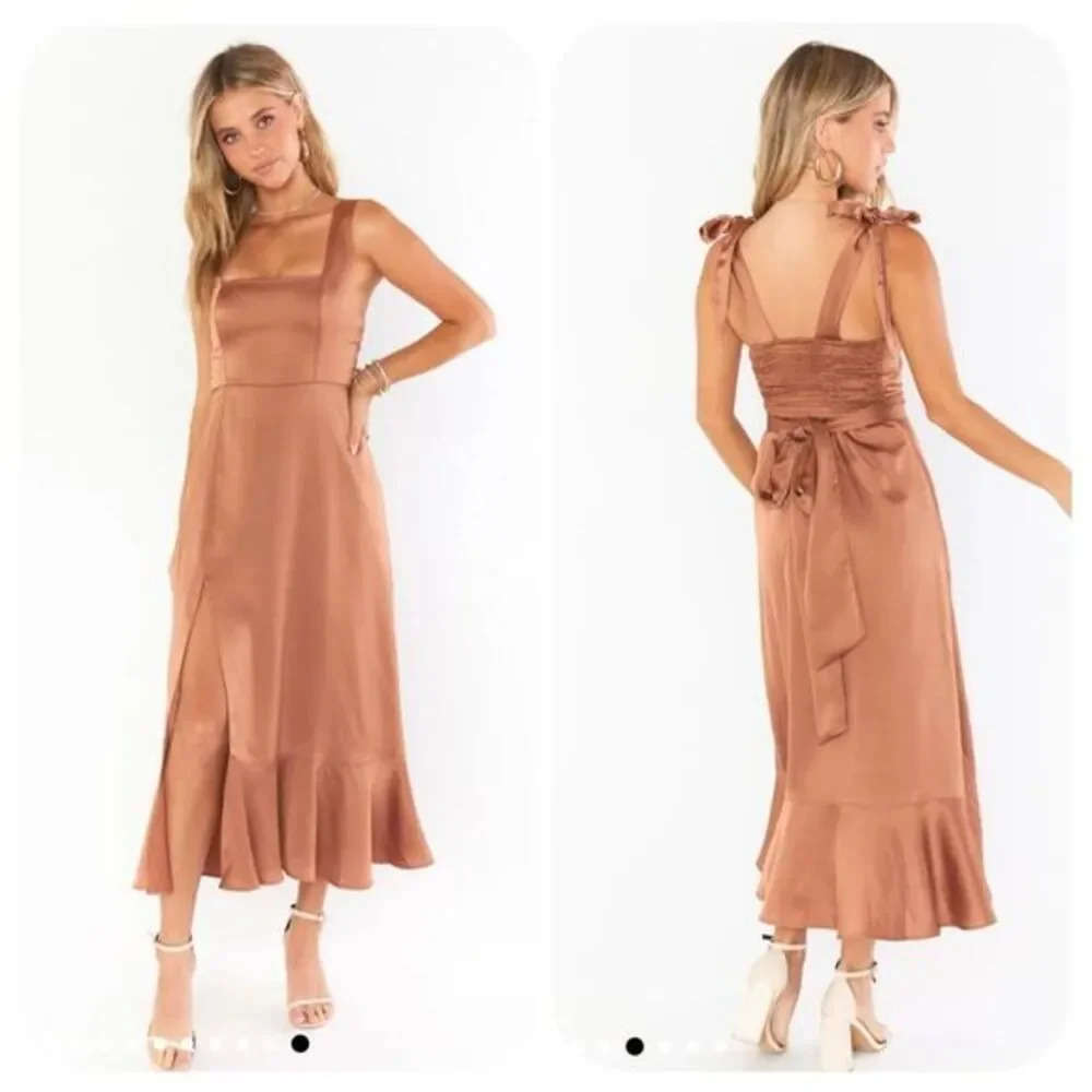 NWOT Show Me Your MuMu Claire Midi Dress